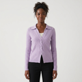 Oaktwist – Cashmere Wool Cardigan — Purple