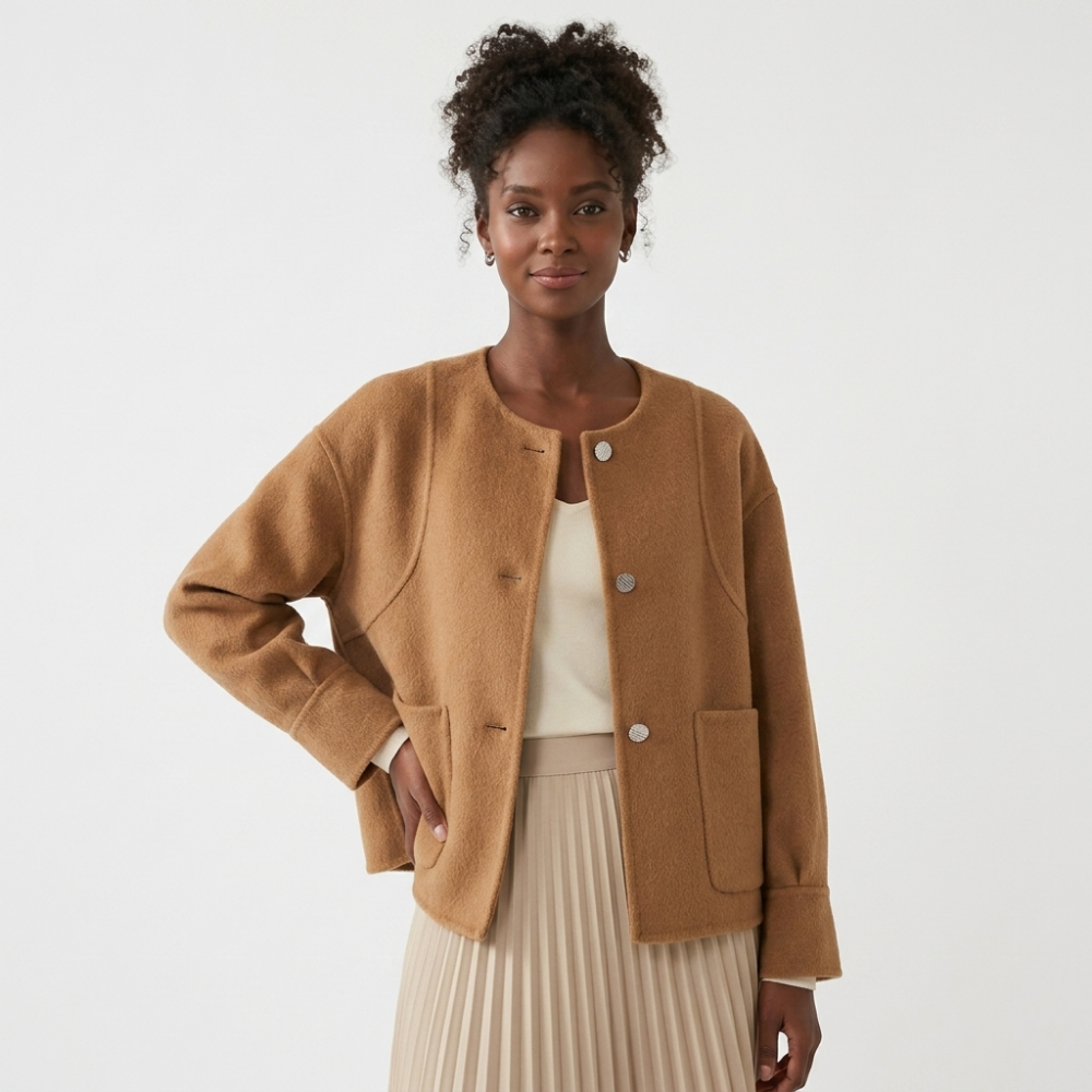 Starhaven – Cashmere Wool Jacket — Caramel