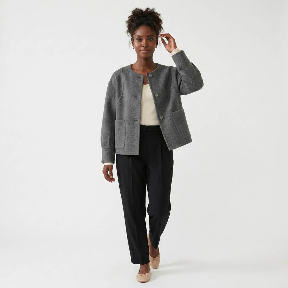 Starhaven – Cashmere Wool Jacket — Gray
