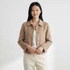 Valethread – Cashmere Wool Blazer — Light khaki