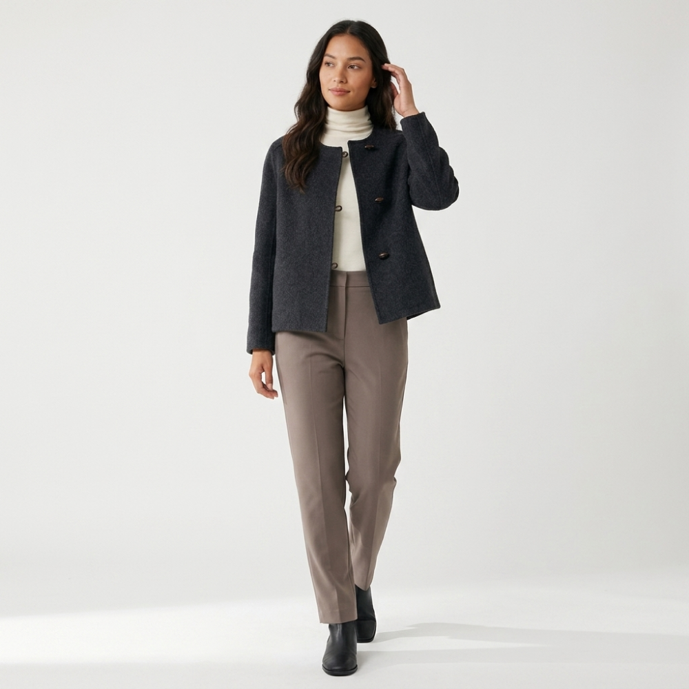 Zinnia – Cashmere Wool Jacket — Black