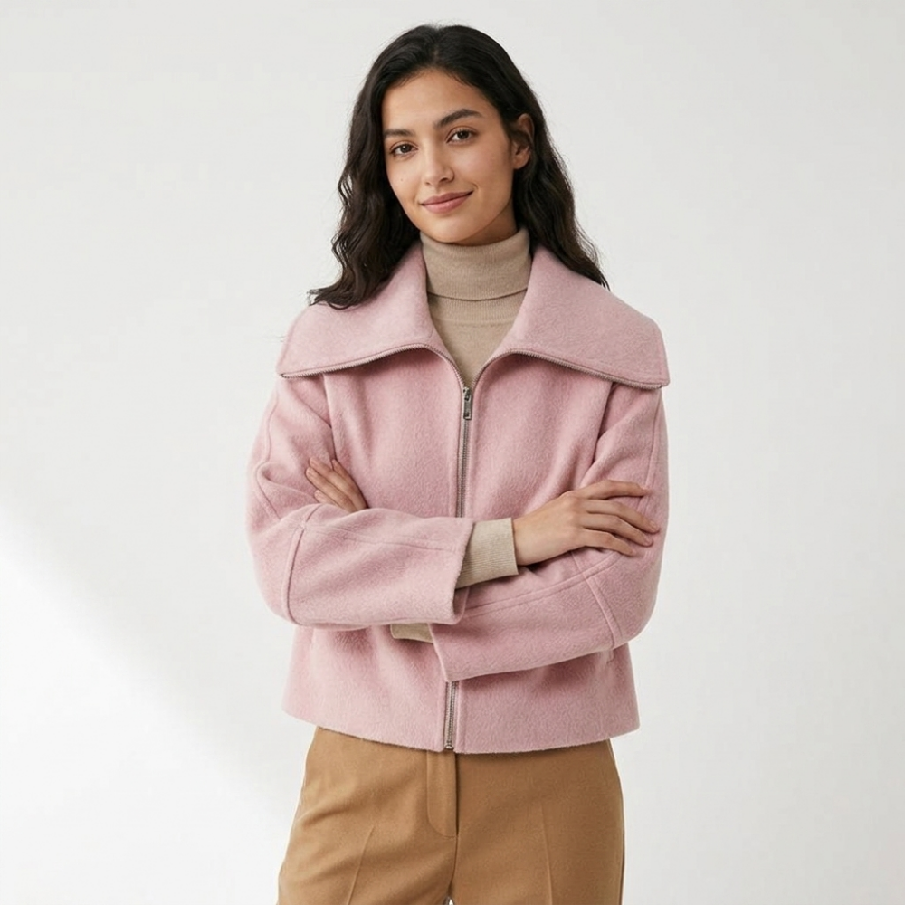 Hallowood – Cashmere Wool Jacket — Pink