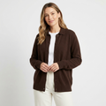 Briarfield – Cashmere Wool Cardigan — Brown