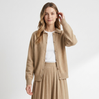 Briarfield – Cashmere Wool Cardigan — Khaki