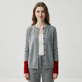 Alderline – Cashmere Wool Cardigan — Gray