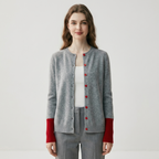 Alderline – Cashmere Wool Cardigan — Gray