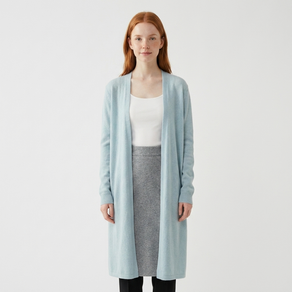 Cloudreach – Cashmere Wool Cardigan — Teal Tortoise
