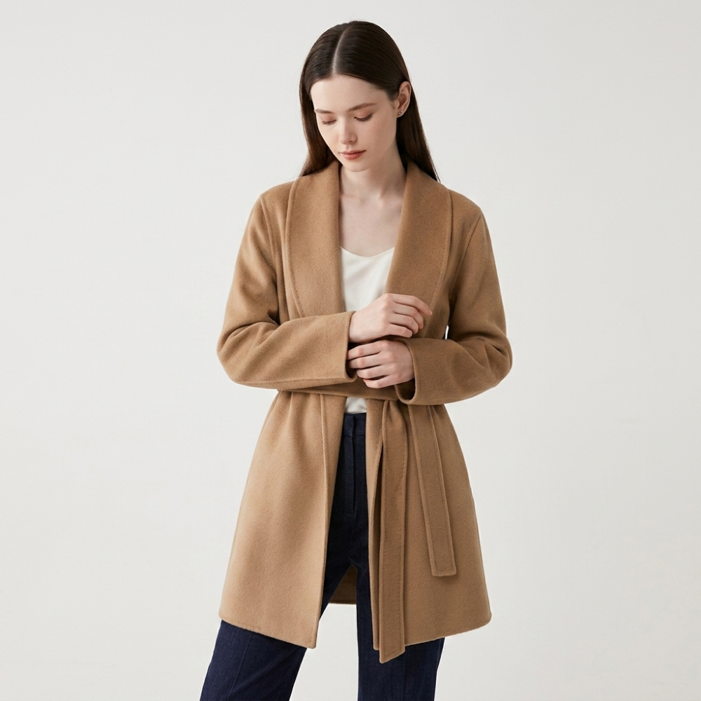 Alderfield – Wool Coat — Caramel