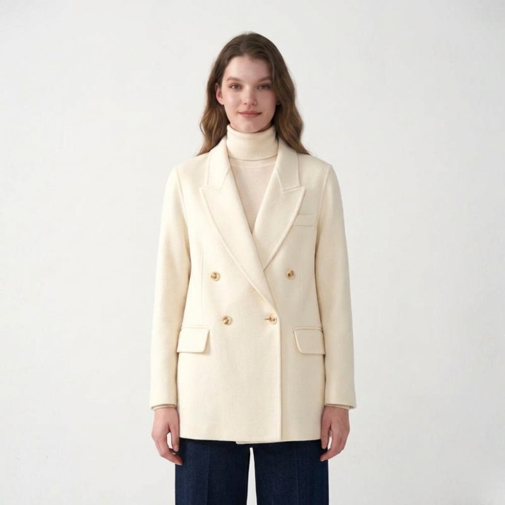 Highridge – Wool Blazer — White