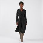 Softwrap – Cashmere Dress — Black
