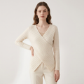 Crossveil – Cashmere Wool Top — White