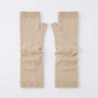 Coldreach – Cashmere Arm Warmers — Beige